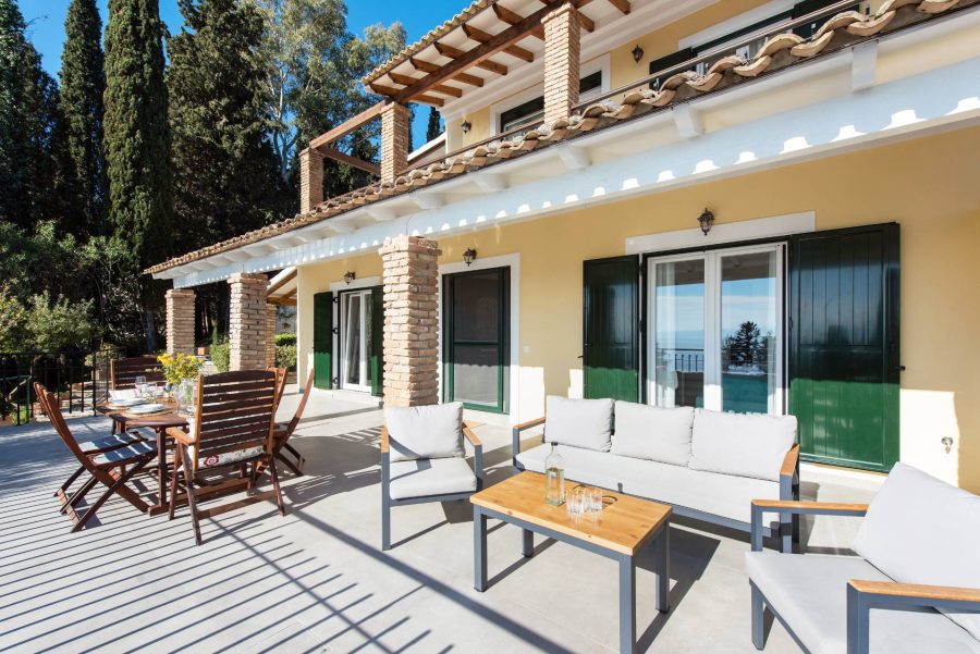 Lucky villas corfu exterior downstairs 07