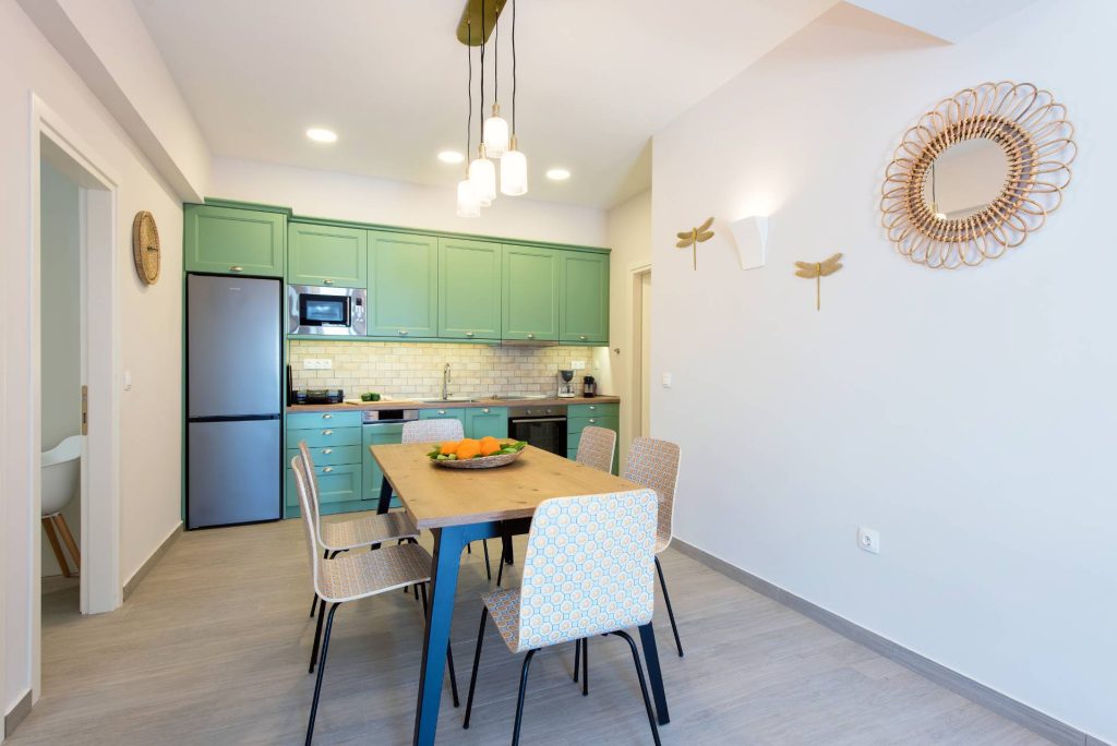 Lucky villas corfu kitchen downstairs 02