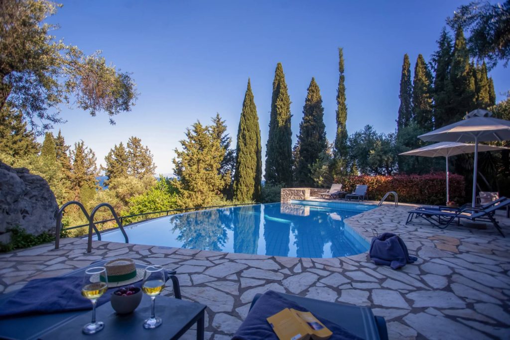lucky corfu private villa benitses pool 01