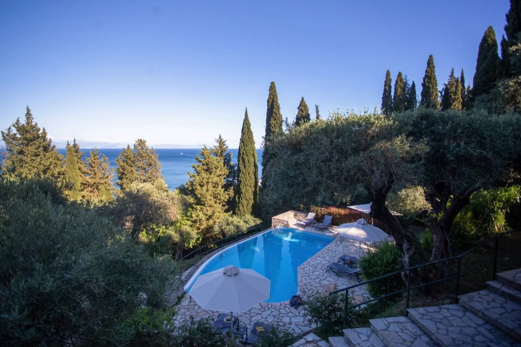 lucky corfu private villa benitses pool 02