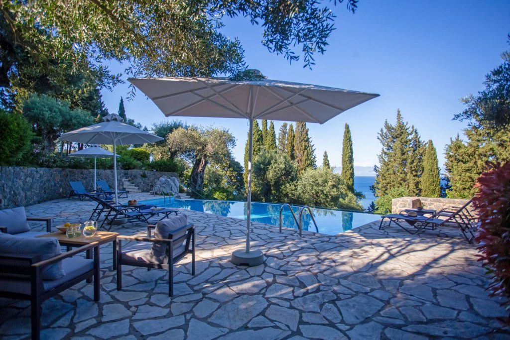 lucky corfu private villa benitses pool 06