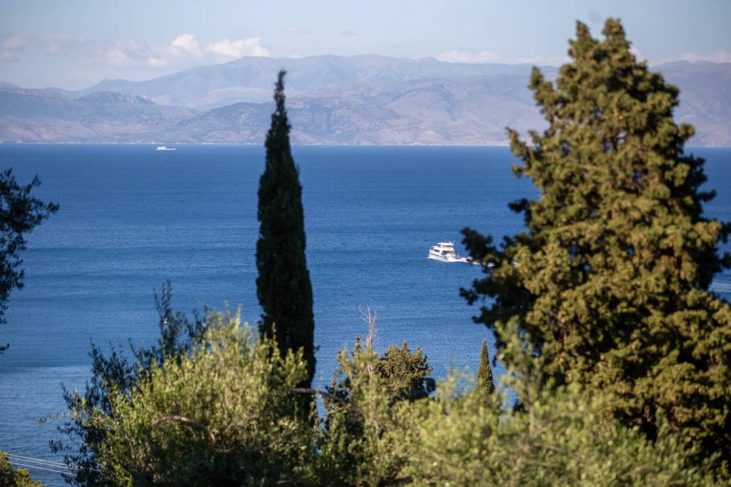 lucky corfu private villa benitses view 01