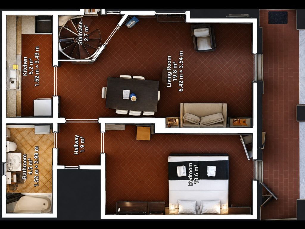 guest house floor plan downstairs