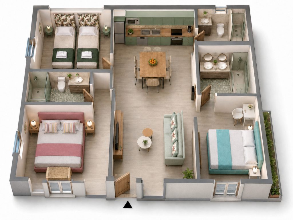 lucky villa floor plan downstairs